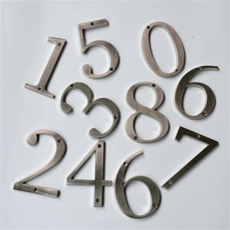 metal written house numbers|4 inch house numbers metal.